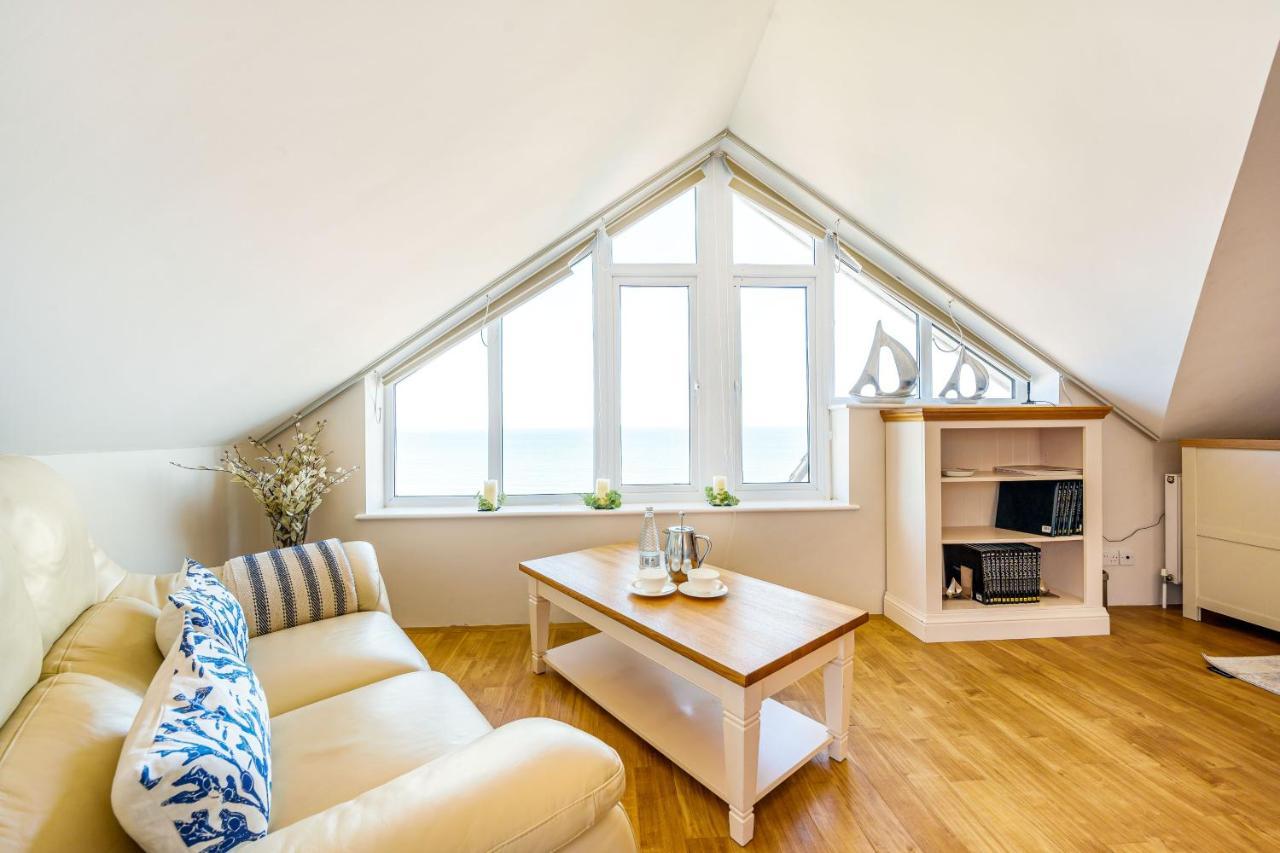 Carbis Bay - Luxury 3 Bed Penthouse Apartment With Sea Views Parking Sauna Balcony Kültér fotó