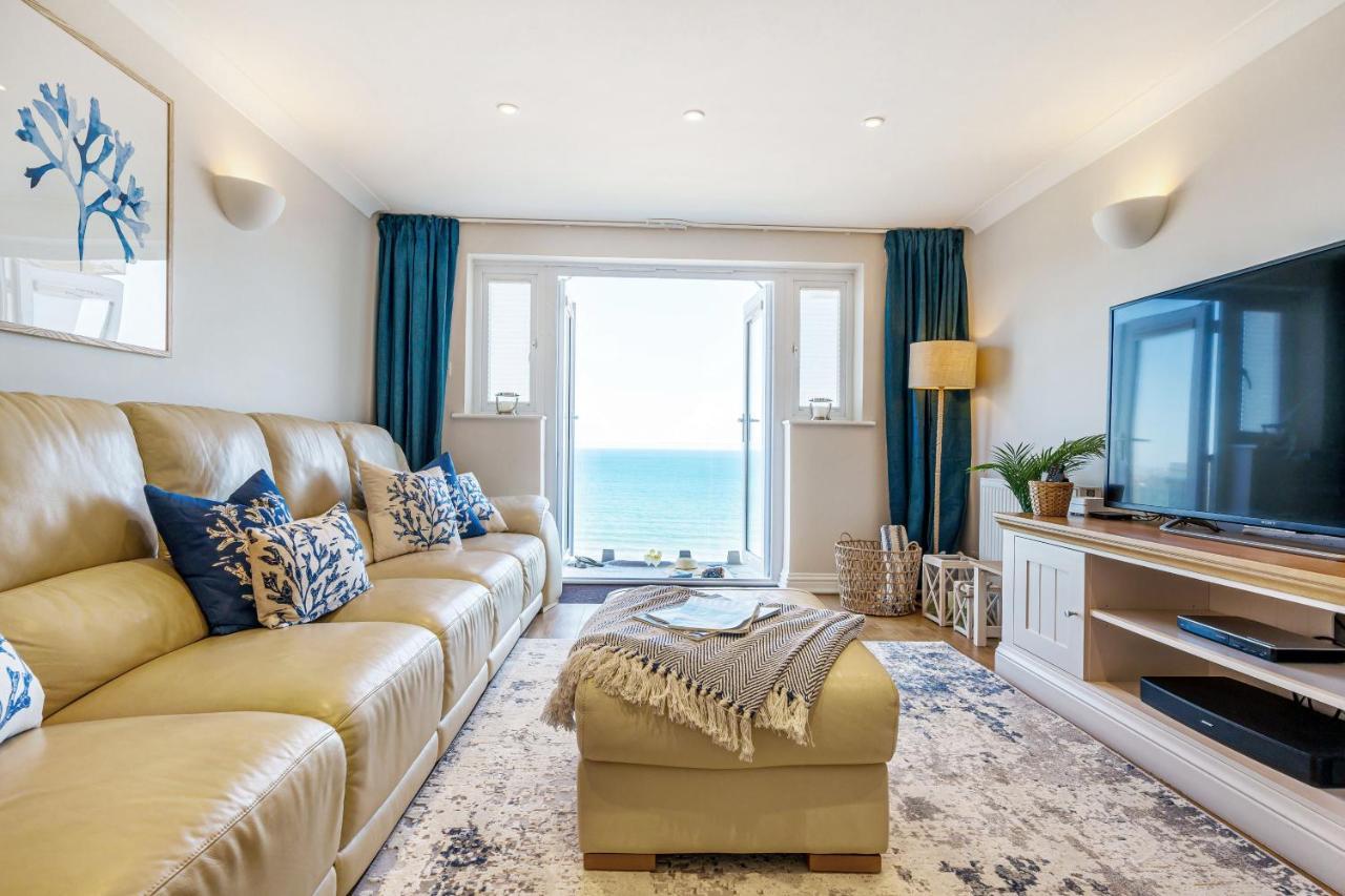 Carbis Bay - Luxury 3 Bed Penthouse Apartment With Sea Views Parking Sauna Balcony Kültér fotó