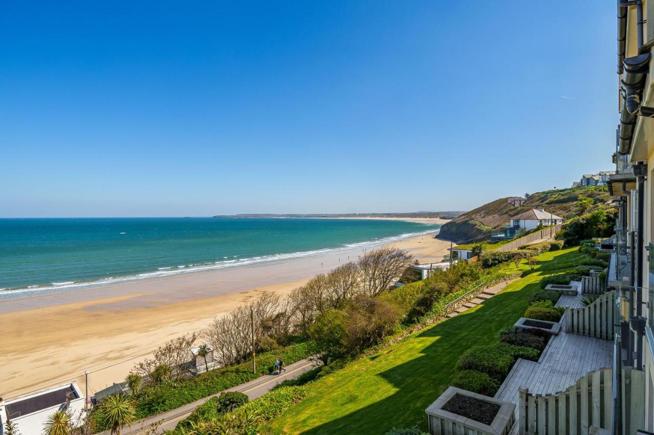 Carbis Bay - Luxury 3 Bed Penthouse Apartment With Sea Views Parking Sauna Balcony Kültér fotó